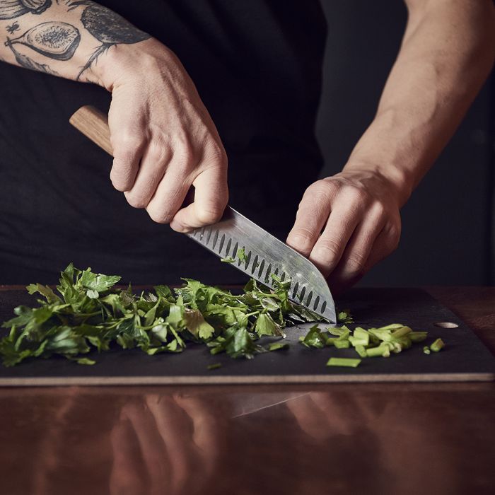 Victorinox Swiss Modern Walnut 17cm Santoku Knife (6905017KG)