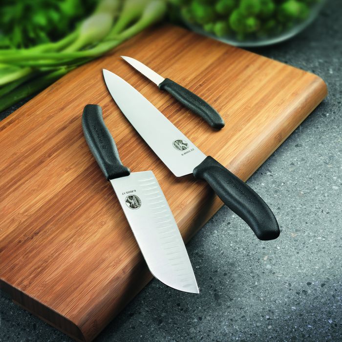 Victorinox Swiss Classic 22cm Carving Knife Black (6800322B)