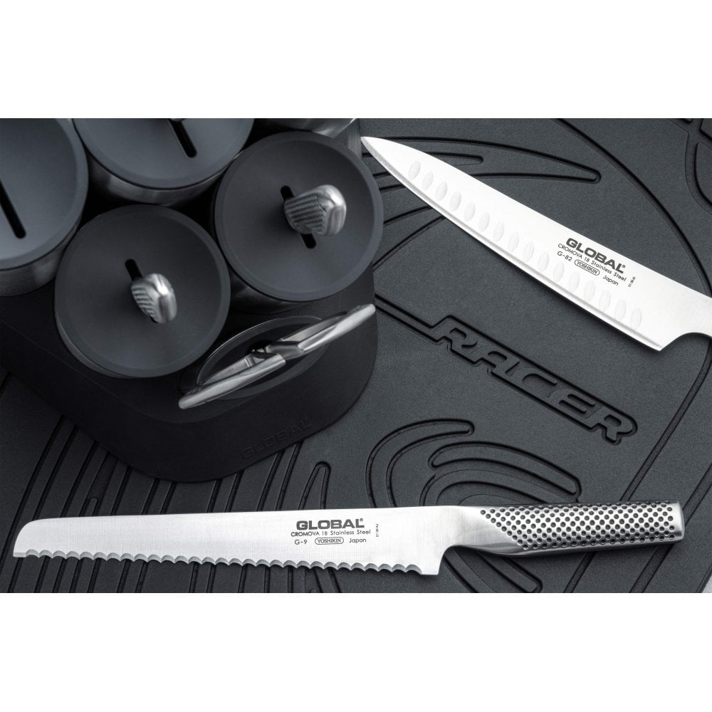 Global G Series 7 Piece Engine Knife Block Set (G-2020/7B)