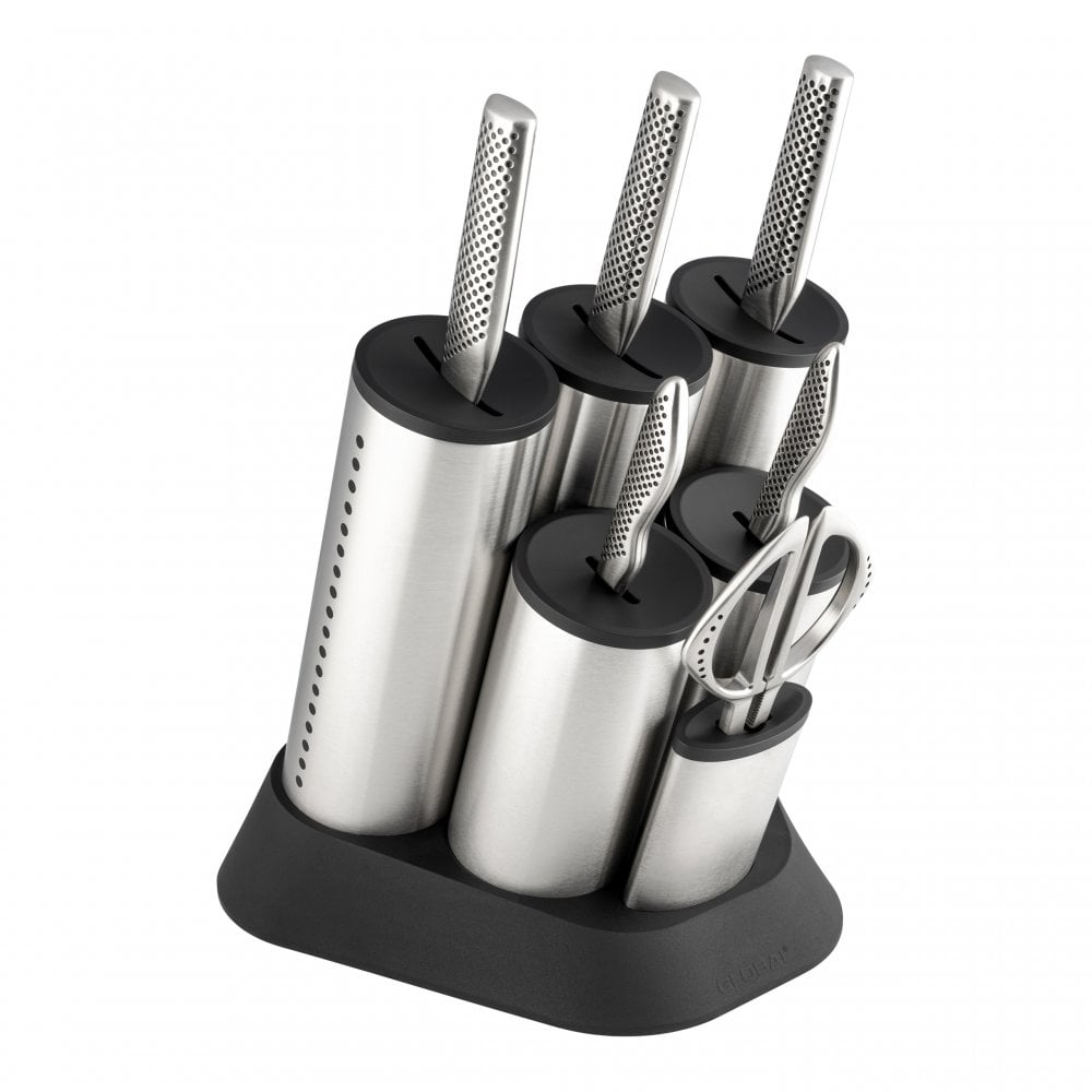 Global G-512D Small Ship Shape Knife Block