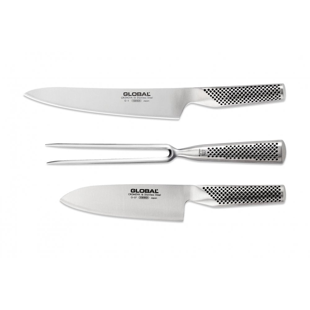 Global G32457 - 3 piece Carving and Slicing Set (G-32457)