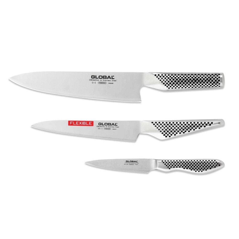 Global G21138 - 3 piece Kitchen Knife Set (G-21138)