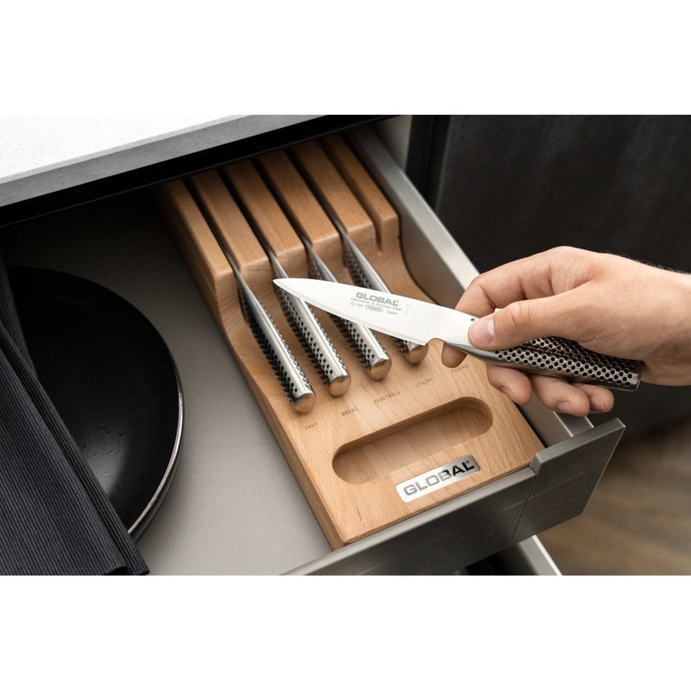 Global Hikaeme 6pc In-Drawer Knife Set (G-79658B)