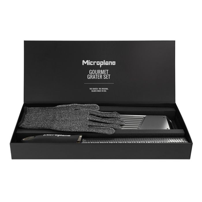 Microplane Gourmet Grater Set with Cut Resistant Glove (MIC-36179)