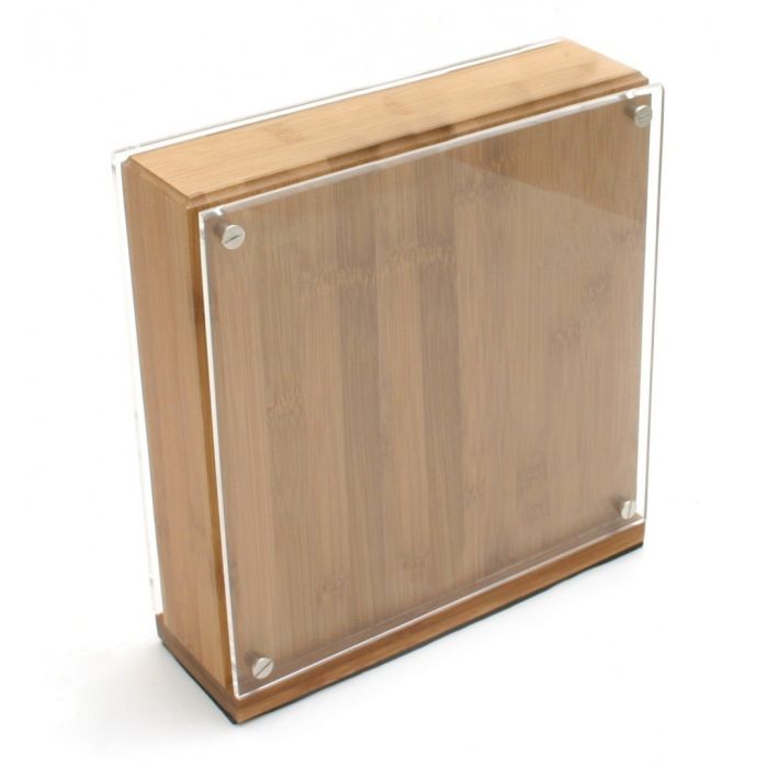 Glass Magnetic Knife Block - Universal Knife Storage Made of Bamboo
