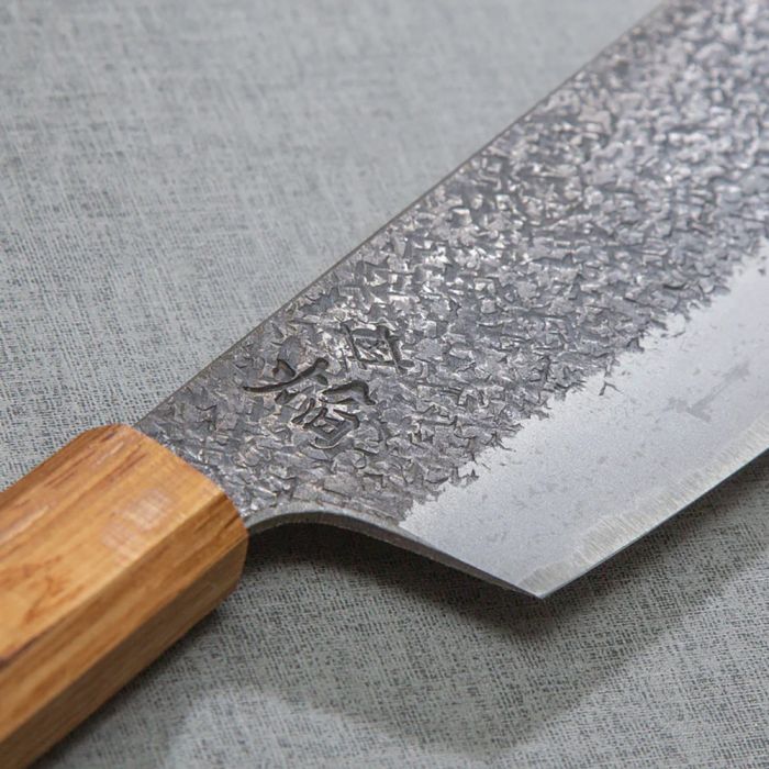 Sakai Takayuki Homura Guren (Aogami 2 Steel) Japanese Chef's Nakiri Knife 180mm with Urushi Lacquered Oak Handle