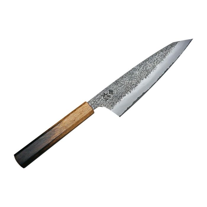 Sakai Takayuki Homura Guren (Aogami 2 Steel) Japanese Chef's Kengata-Gyuto Knife 225mm with Urushi Lacquered Oak Handle