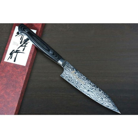 Sakai Takayuki VG10-VG2 Coreless Damascus Japanese 120mm Kengata-Utility Knife