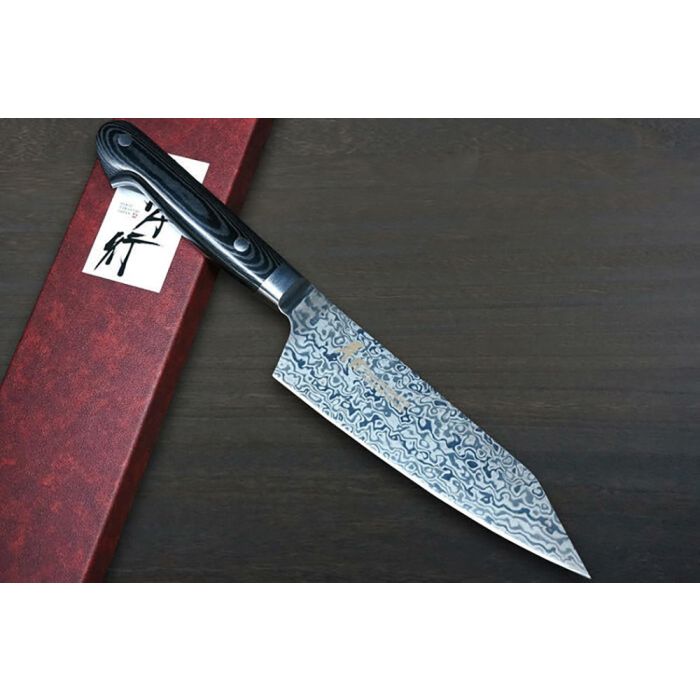 Sakai Takayuki VG10-VG2 Coreless Damascus Japanese 160mm Kengata-Santoku Knife