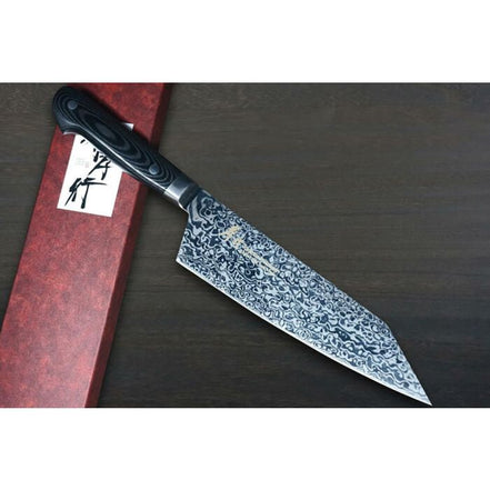 Sakai Takayuki VG10-VG2 Coreless Damascus Japanese 190mm Kengata-Gyuto Knife