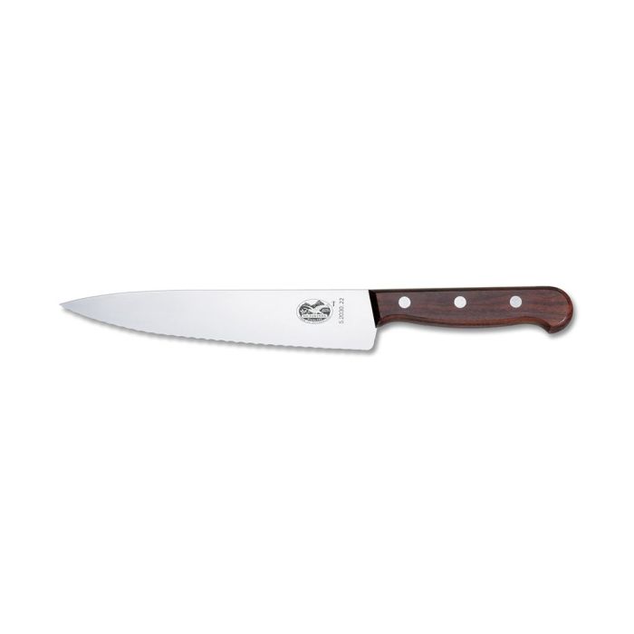 Victorinox Wood 22cm Chefs Knife with Serrated Edge (5203022)