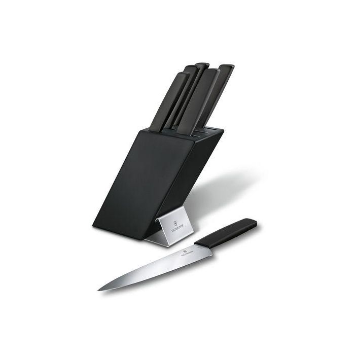 Victorinox Swiss Modern 6 Piece Cutlery Block Black (6718663)