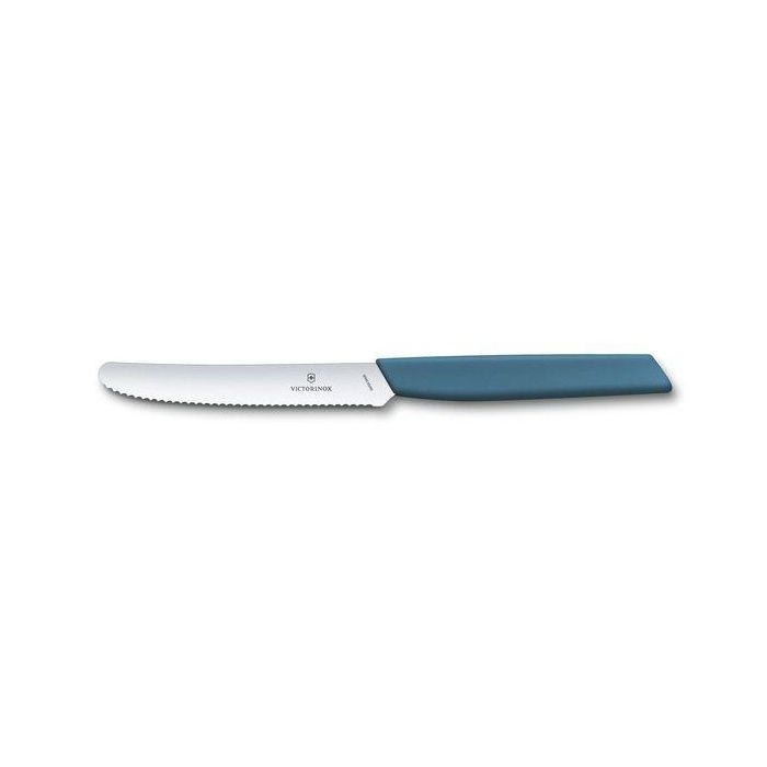 Victorinox Swiss Modern 2 Piece 11cm Tomato & Table Knife Set Cornflower (6900611W2B)