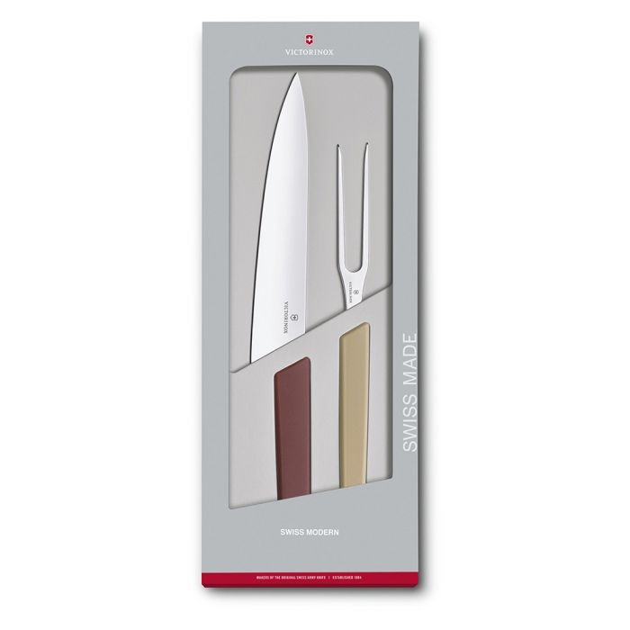 Victorinox Swiss Modern Colour 2 Piece Carving Set - Multicoloured (6909621G)