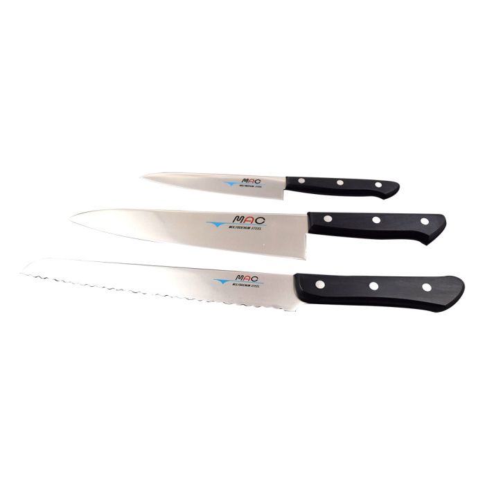 MAC Chef Series 3 Piece Knife Set (CHEF-33)