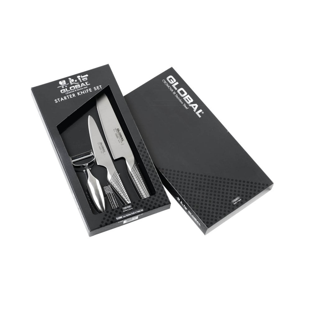 Global G23680 - 3 Piece Knife and Peeler Set - G-2, GS-3, GS-68 (G-23680)