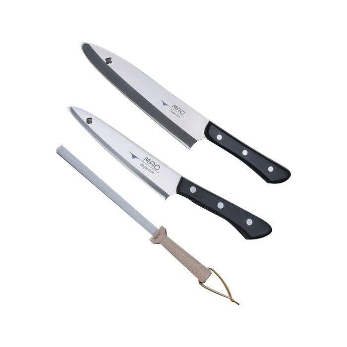 MAC Professional Series 2 Piece Set with Sharpening Steel Set (GSH-3)