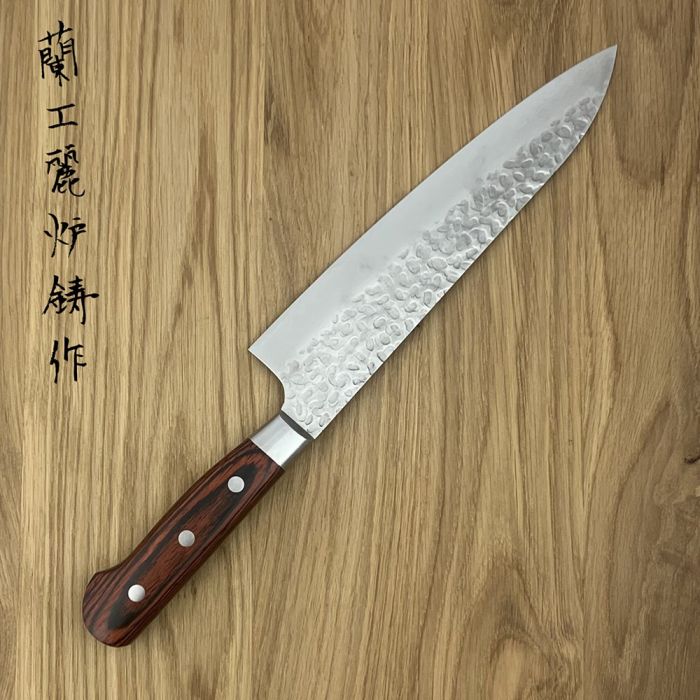 Sakai Takayuki 33-Layer VG10 Damascus Hammered Japanese 180mm Gyuto Knife
